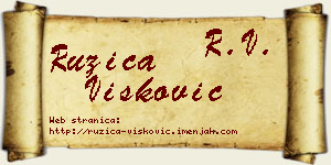 Ružica Višković vizit kartica